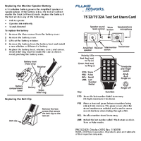 Thumbnail of document Manual - TS22A Test Sets